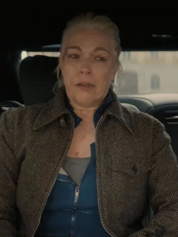 Ride Or Die S01 Hannah Waddingham Brown Jacket
