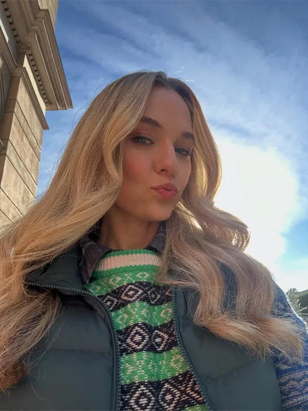 Jumanji Open World 2026 Madison Iseman Blue Vest