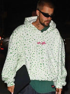 World Cup After Party Justin Bieber Polka Dot Hoodie