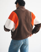 Colorblock Half-Zip Mockneck Sweatshirt