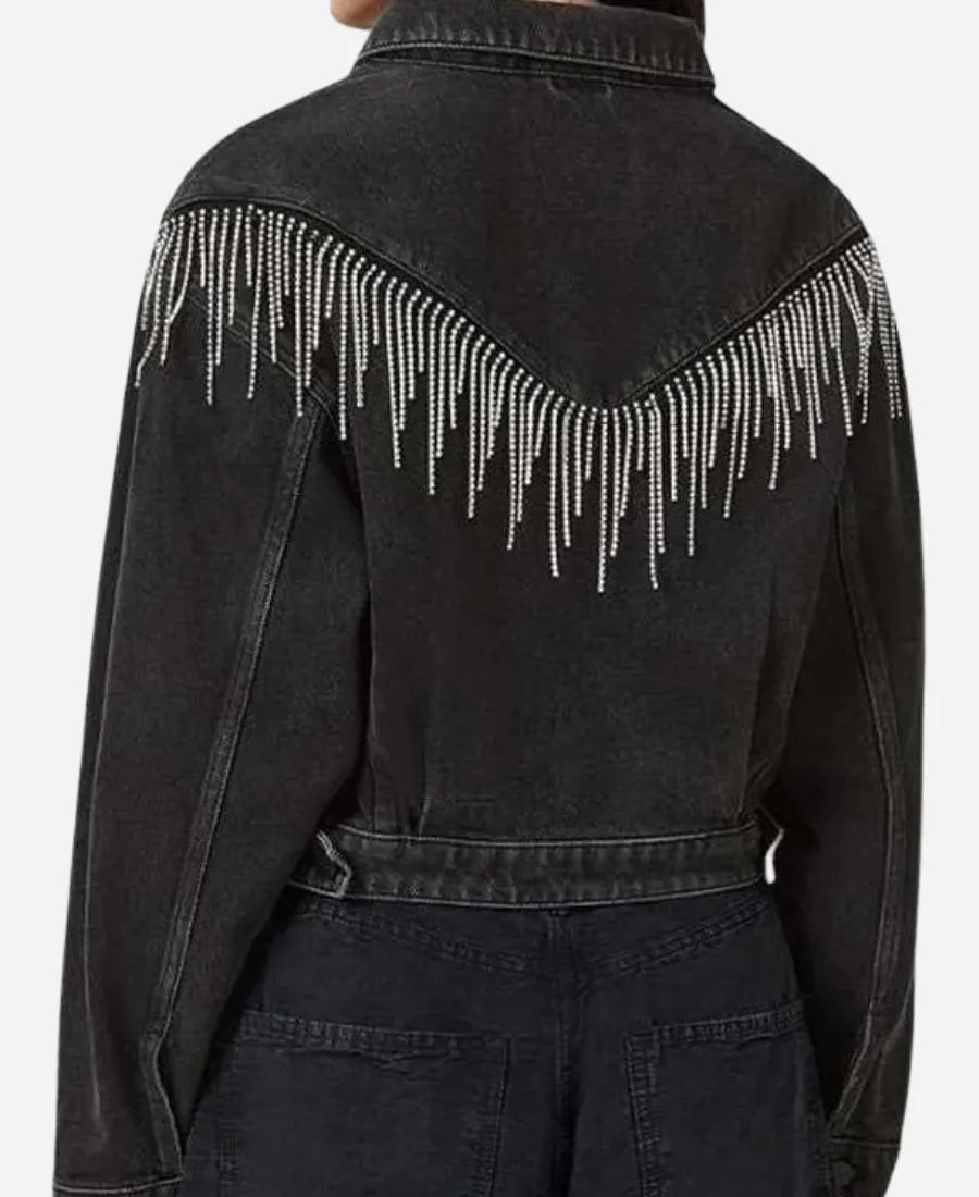 Morgan Gillory High Potential S02 Fringe Jacket