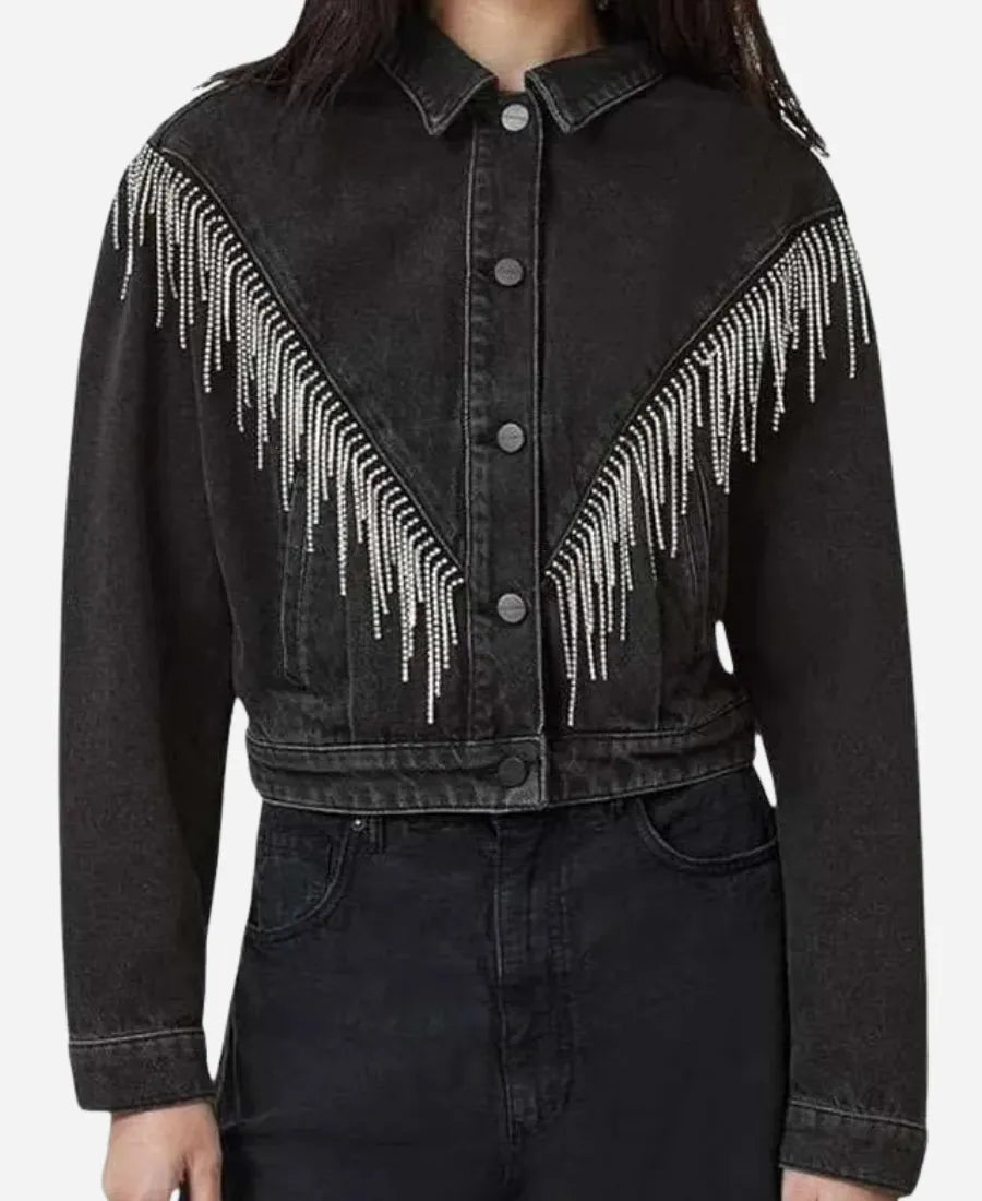 Morgan Gillory High Potential S02 Fringe Jacket
