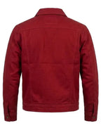 Travis Beatty  Red Harrington Style Zipper Cotton Jacket