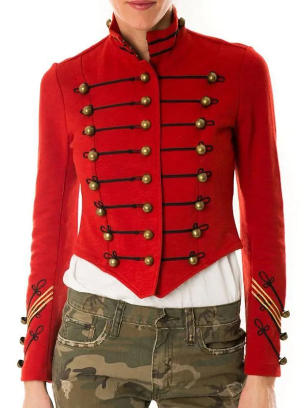 Katherine McNamara Big Slick Event Military Jacket