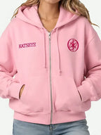 Katseye Desert 2026 Pink ZIP Up Hoodie