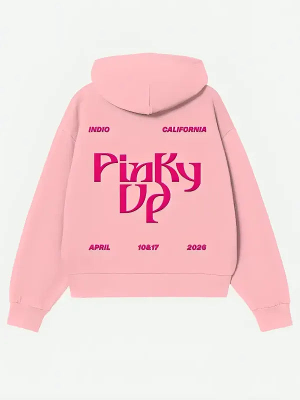 Katseye Desert 2026 Pink ZIP Up Hoodie