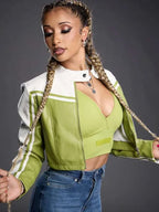 Kelani Jordan WWE NXT Cropped Moto Jacket