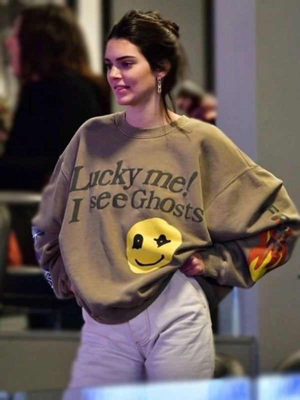 Kendall Jenner Lucky Me I See Ghosts Sweatshirt