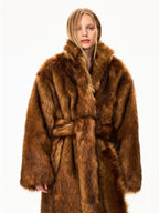 Khy-Full-Length-Faux-Fur-Coat-Cedar