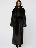 Khy-Long-Black-Faux-Fur-Coat-Womens