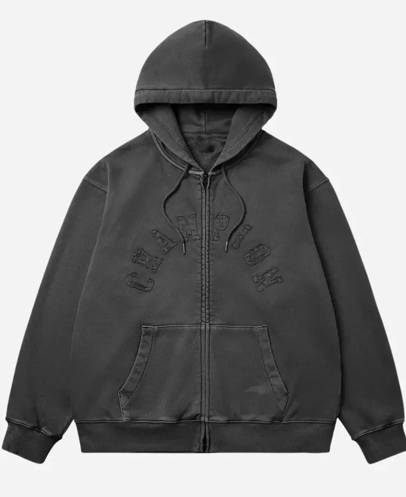 Bts V Champion Grey Hoodie