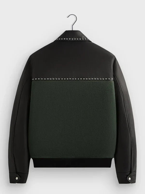 Kith-Combo-Varsity-Leather-Jacket