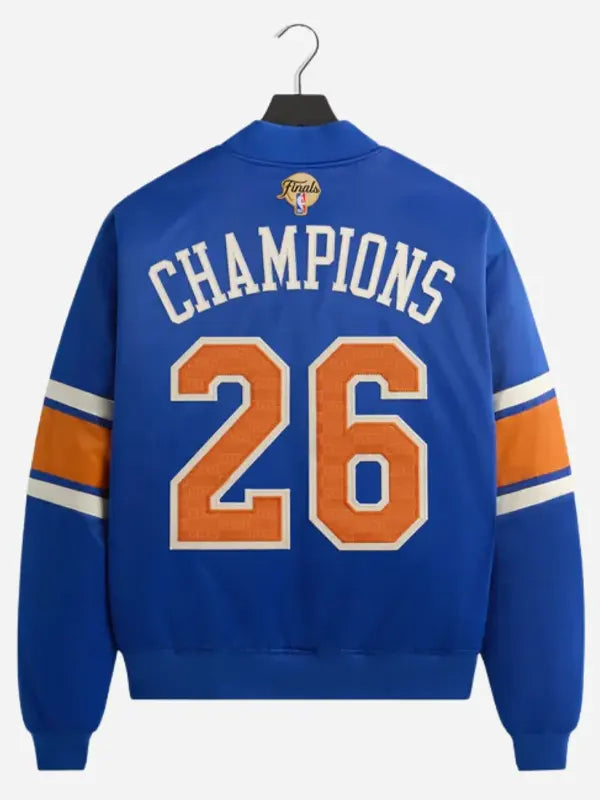 Kith for Knicks 2026 Champions Satin Bomber Jacket