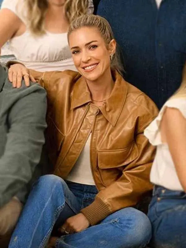 Kristin Cavallari The Reunion Laguna Beach Cropped Leather Jacket