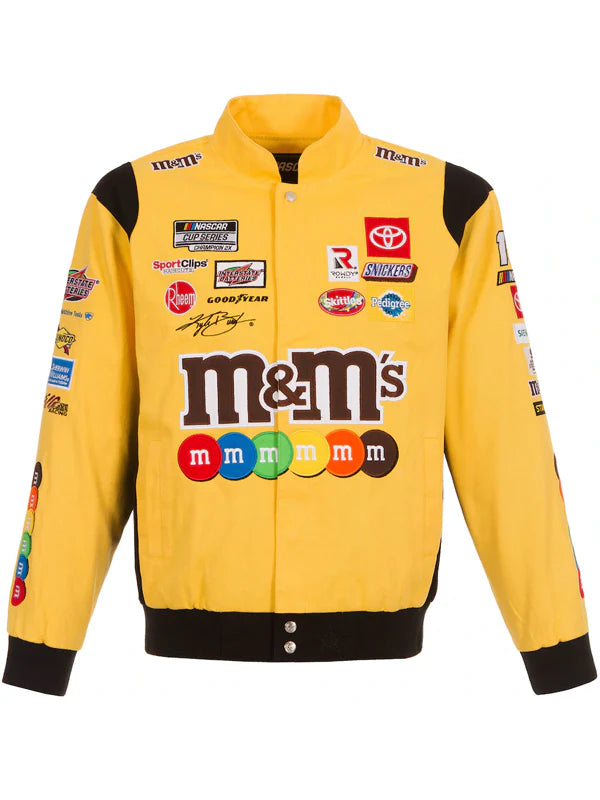 Kyle-Busch-M&M-Jacket-Yellow