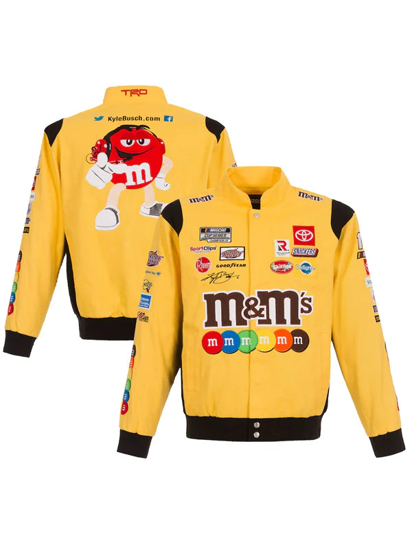 Kyle-Busch-Yellow-M&M-Jacket