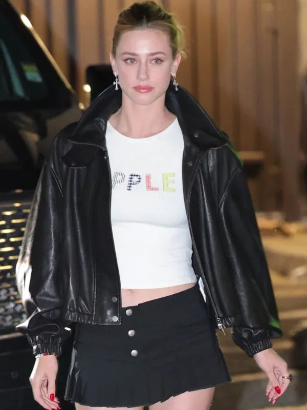 LA 2026 Lili Reinhart Leather Jacket