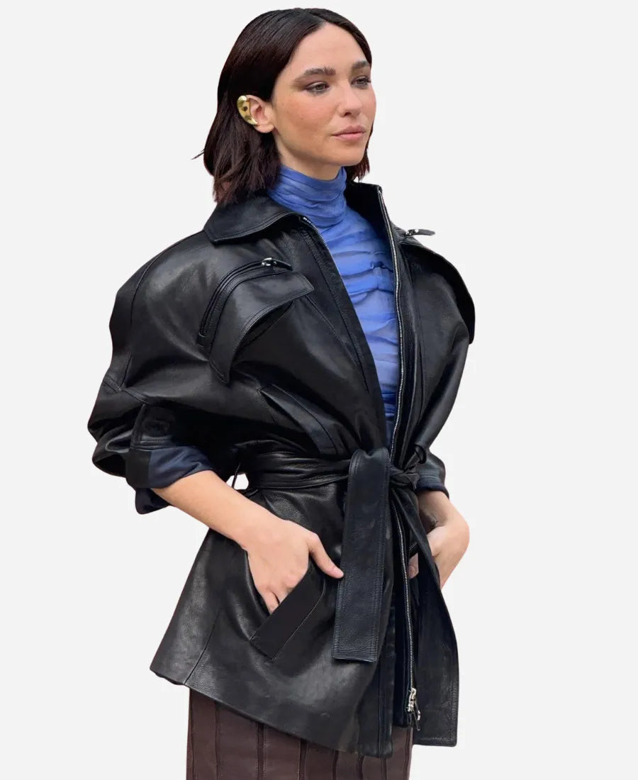 Matilda De Angelis La lezione Leather Jacket