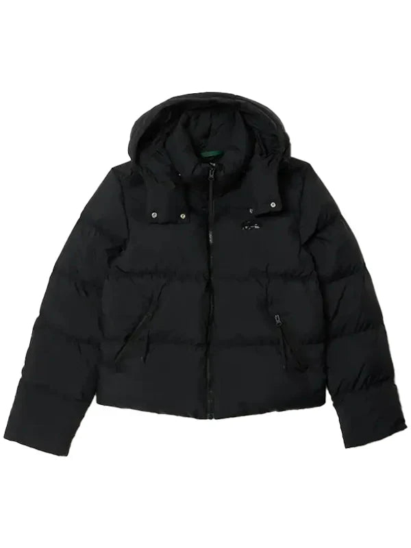 Lacoste-Womens-Relaxed-Fit-Hooded-Down-Jacket-Black