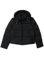 Lacoste-Womens-Relaxed-Fit-Hooded-Down-Jacket-Black