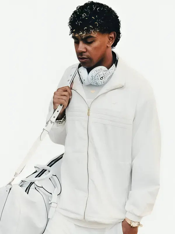Lamine Yamal SP5DER x Adidas White Jacket