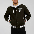 Las Vegas Raiders Black Cotton Hooded Jacket For Men