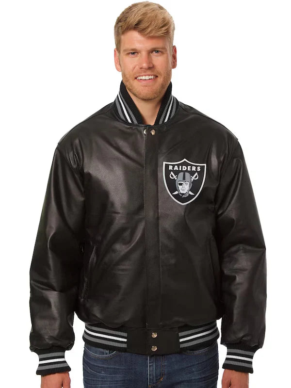 Las Vegas Raiders Leather Jacket