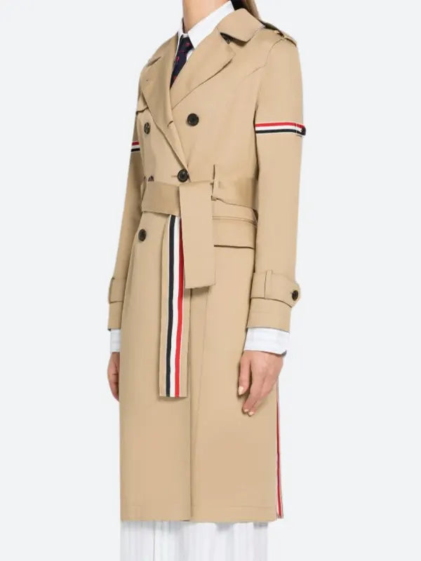 Lauren Baldwin Power Book II Brown Trench Coat