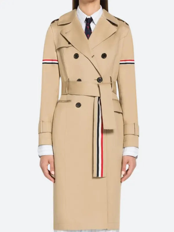 Lauren Baldwin Power Book II Brown Trench Coat