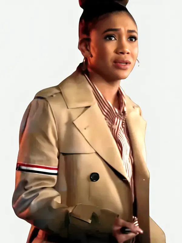 Lauren Baldwin Power Book II Brown Trench Coat