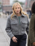 Law and Order SVU S27 Kelli Giddish Grey Wool Jacket