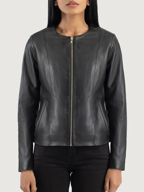Leather Jacket No Collar Buy