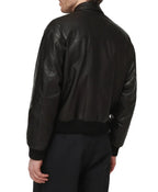 Leather Mens Black Aviator Jacket In USA