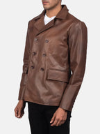 Leather Peacoat Buy