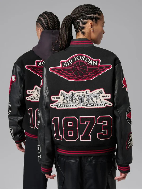 Levis-x-Jordan-2026-Wool-And-Leather-Black-Varsity-Jacket