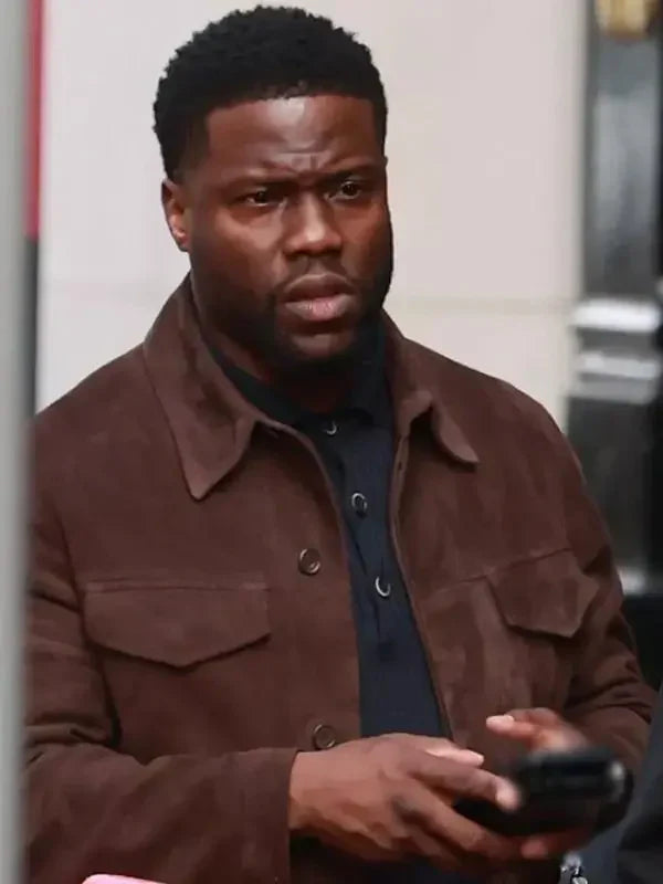 Lift-2024-Kevin-Hart-Suede-Brown-Jacket