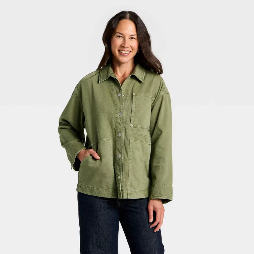 Womens Padded Denim Barn Jacket Wild Fable