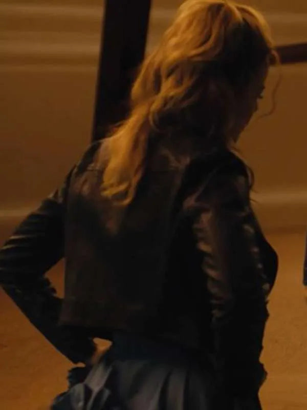 Elizabeth Banks The Miniature Wife Black Leather Jacket