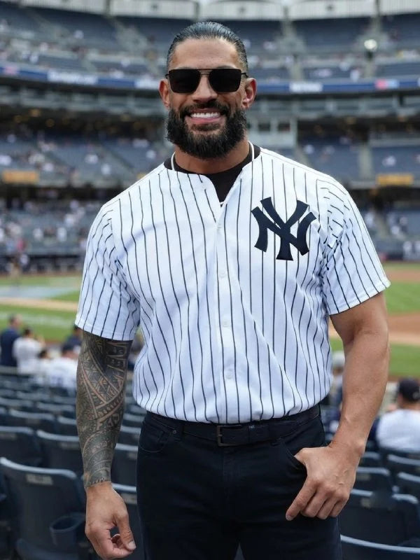 Roman Reigns Los Angeles Dodgers V New York Yankees Jersey