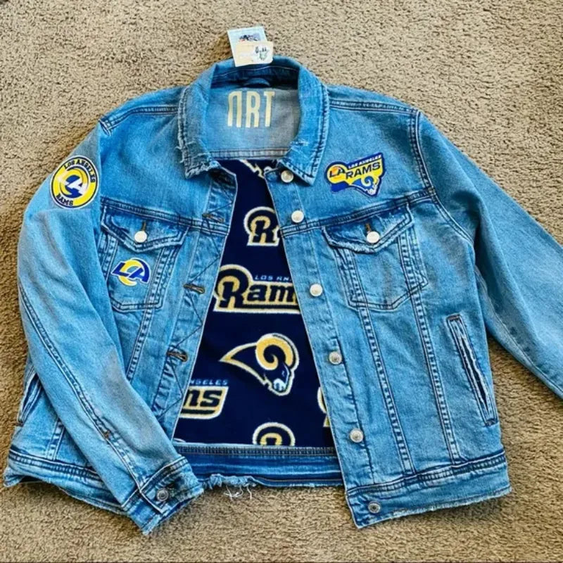 Los Angeles Rams Denim Jacket For Men