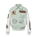 Louis Vuitton Aqua & White Varsity Jacket