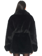 Margot Faux Fur Coat In Black Lovers And Friends