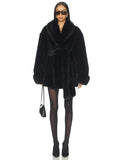 Margot Faux Fur Coat In Black Lovers And Friends