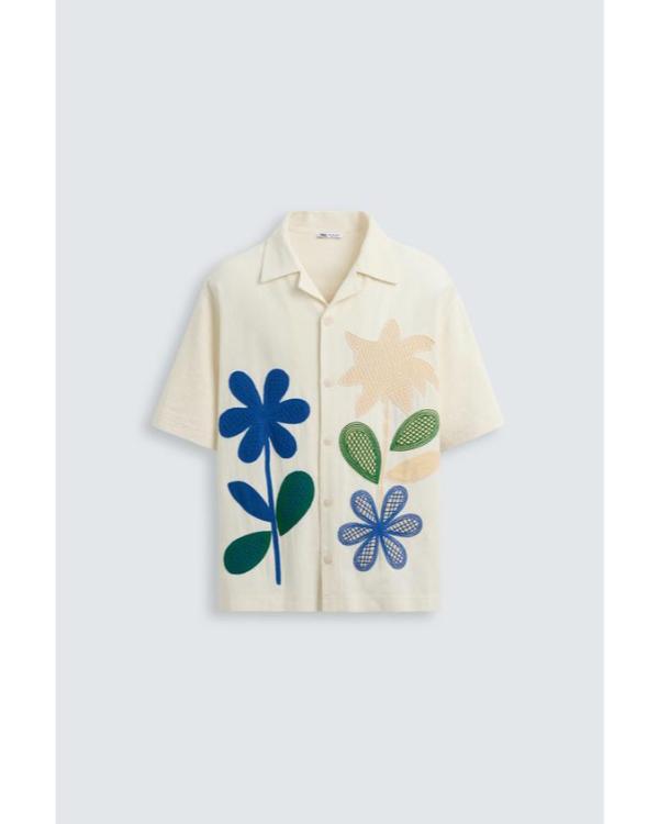Electric Bloom S01 Nathaniel Buescher Floral Patch Shirt