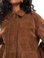 Lucy Freyer Adults S01 Brown Suede Jacket