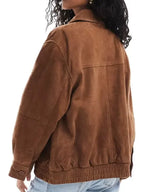 Lucy Freyer Adults S01 Brown Suede Jacket