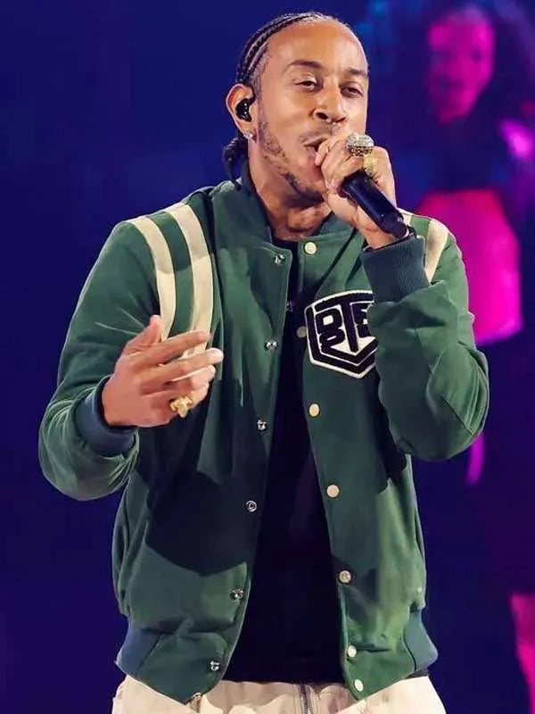 iHeartRadio Music Awards Ludacris Green Varsity Jacket