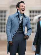 Luke Thompson Bridgerton S04 Blue Coat