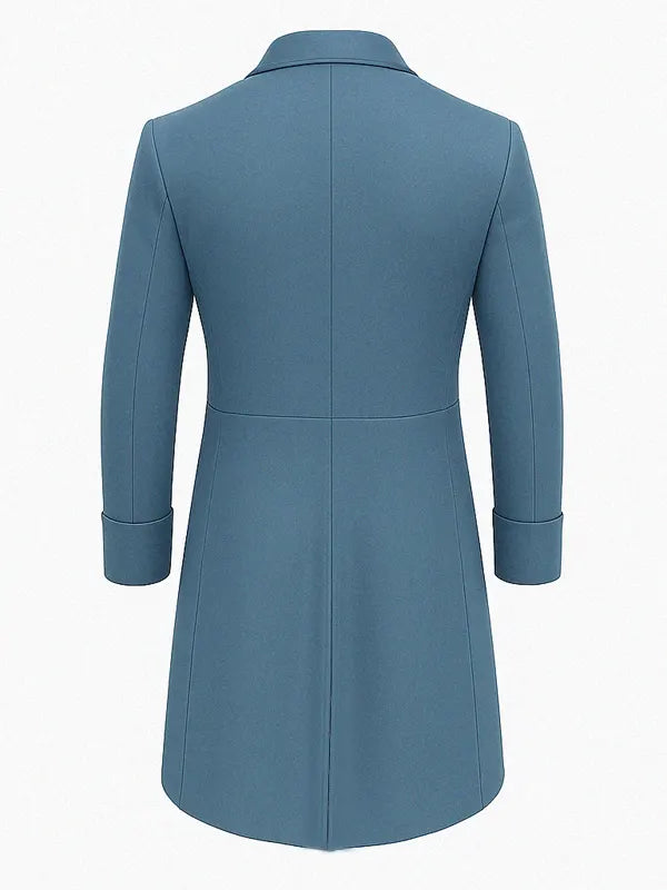 Luke Thompson Bridgerton S04 Blue Coat