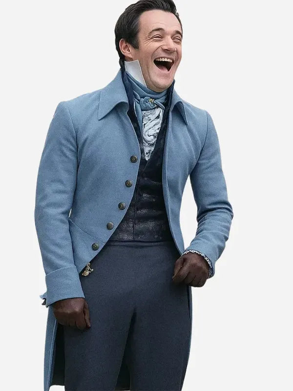 Luke Thompson Bridgerton S04 Blue Coat